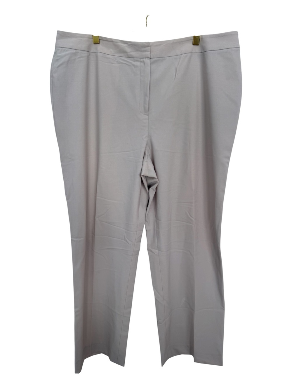 Lafayette 148 Wool New York Straight-Leg Trousers in Light light beige